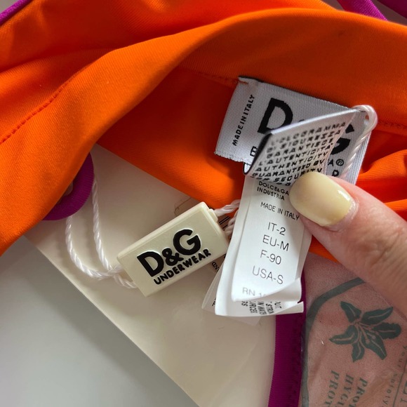 D&G• Y2K Vintage Halter Top Tie String Bikini Bottom Set - Picture 12 of 16